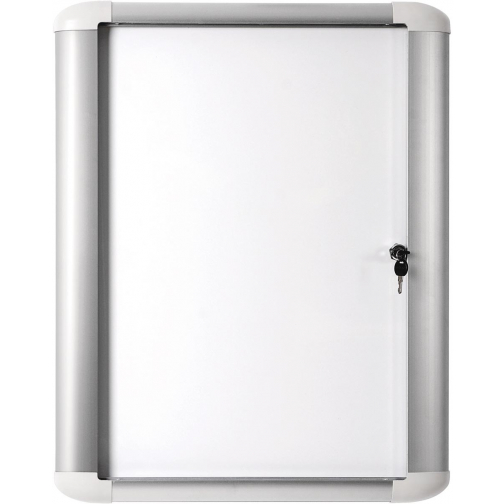 Pergamy Excellence vitrine en verre avec surface magnétique, pour l'extérieur, ft 4 x A4