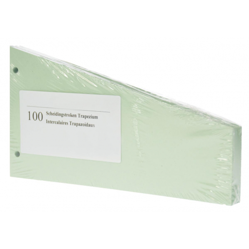 Pergamy intercalaires trapèze, paquet de 100 pièces, vert