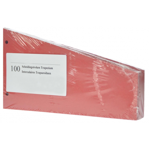 Pergamy intercalaires trapèze, paquet de 100 pièces, rose