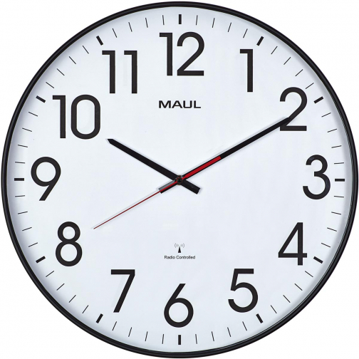 MAULclimb horloge murale, radiopilotée, diamètre 47 x 5,5 cm, noir