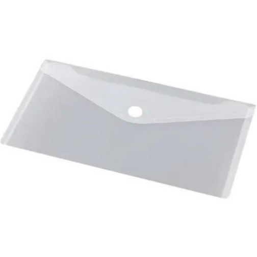 Pochette documents, fermeture velcro, ft DL 225 x 125 mm, transparent, paquet de 10 pièces
