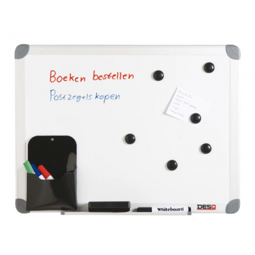 Whiteboard Desq 45x60cm in kunststof draagtas