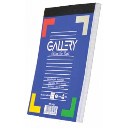 Gallery carnet de notes, ft A6, quadrillé 5 mm, bloc de 100 feuilles