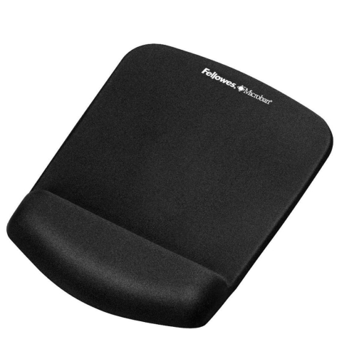 Fellowes PlushTouch tapis souris avec repose-poignet, noir