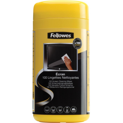 Fellowes lingettes écran, boîte de 100 pièces