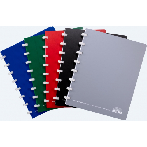 Atoma Eco cahier, ft A5, 144 pages, quadrillé 5 mm, couleurs assorties