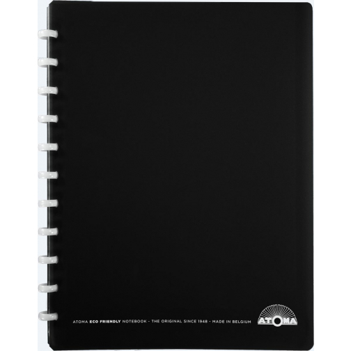 Atoma Eco cahier, ft A4 +, 120 pages, quadrillé 5 mm, 6 intercalaires et 5 pochettes, assorti
