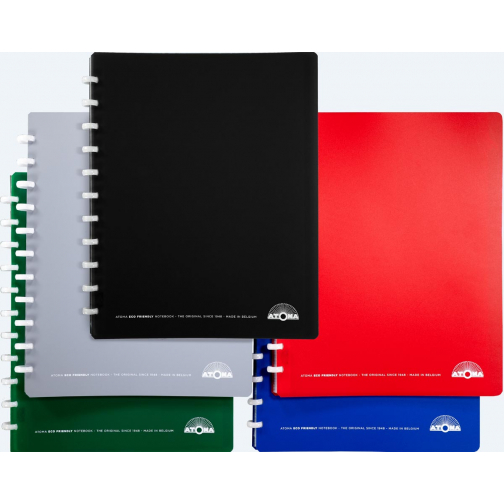 Atoma Eco protège-documents pour ft A4, avec 20 pochettes, couleurs assorties
