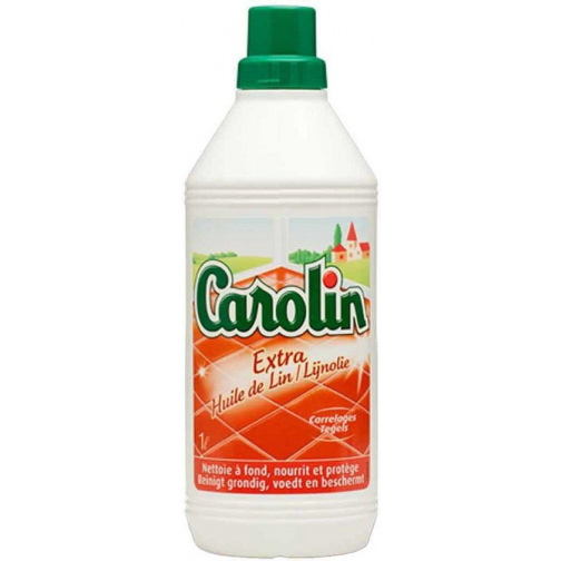 Carolin nettoyeur de sol huile de lin extra, flacon de 1 l