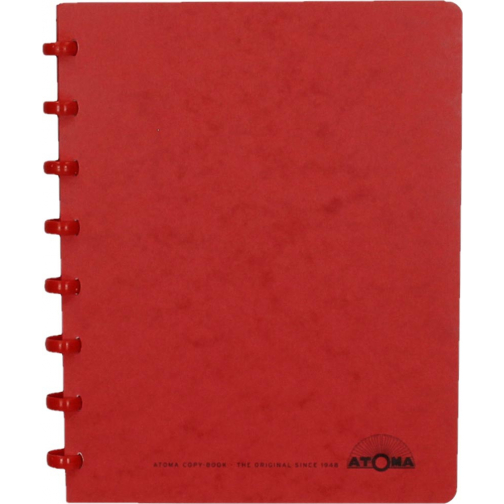 Atoma cahier, ft A5, 144 pages, quadrillé 5 mm, rouge