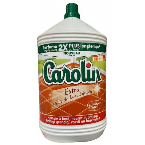 Carolin nettoyeur de sol huile de lin extra, flacon de 5 l
