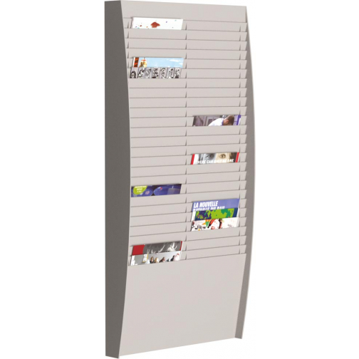 Paperflow trieur mural, 2 x 25 compartiments, gris