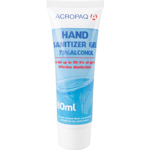 Gel désinfectant, tube de 80 ml