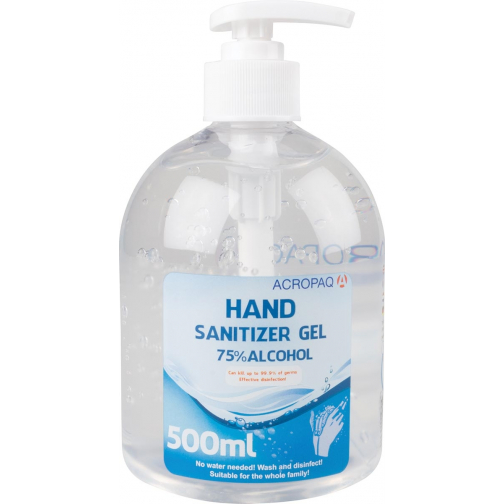 Gel désinfectant, bouteille de 500 ml