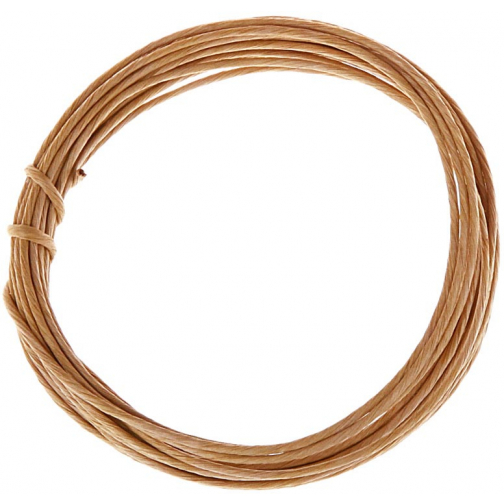Bouhon corde en papier avec fil de fer, 5 m, brun clair