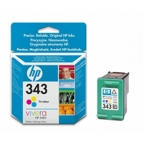 HP cartouche d'encre 343, 330 pages, OEM C8766EE, 3 couleurs