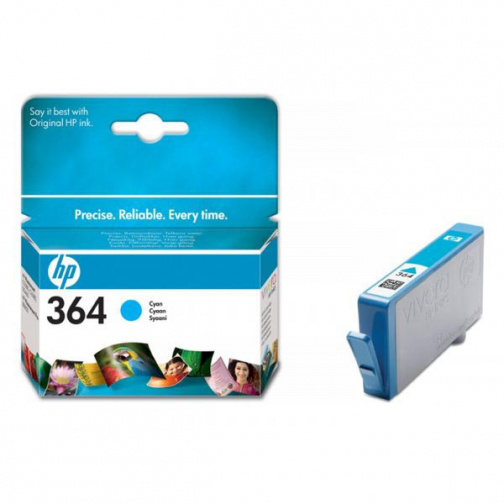 HP cartouche d'encre 364, 300 pages, OEM CB318EE, cyan