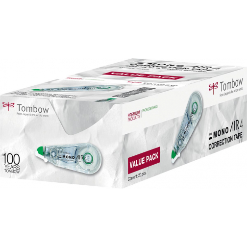 Tombow dérouleur de correction Mono Air, boîte 15 + 5 gratuit