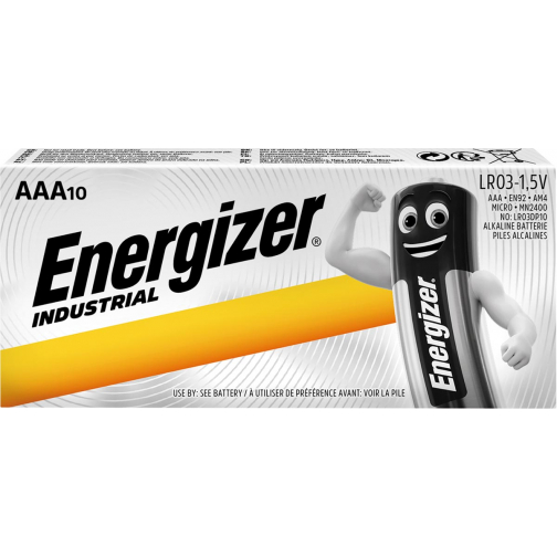 Energizer Industrial AAA/LR03/E92, 10 pièces