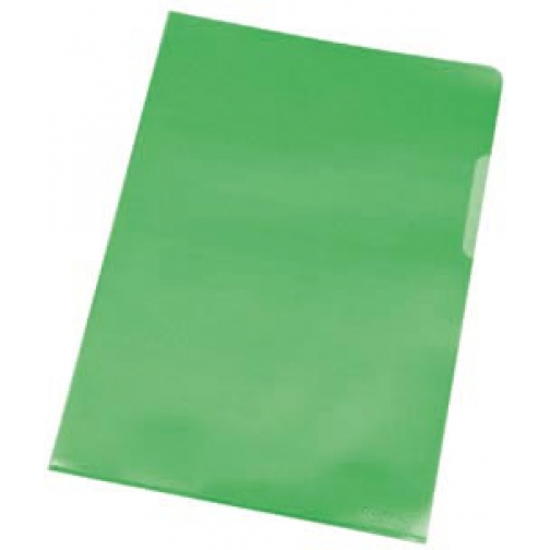 Q-CONNECT pochette coin vert 120 microns paquet de 100 pièces