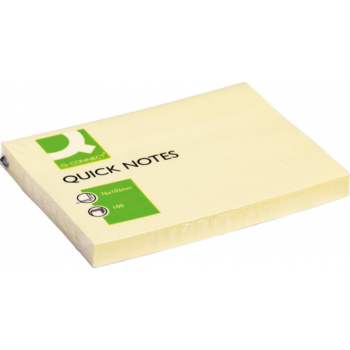 Q-CONNECT Quick Notes, ft 76 x 102 mm, 100 feuilles, jaune