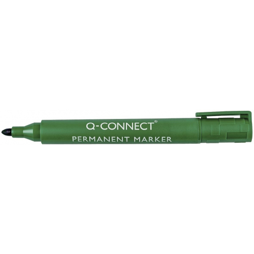 Q-CONNECT marqueur permanent, 2-3 mm, pointe ronde, vert