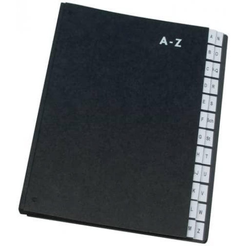 Q-CONNECT trieur, carton, ft A4, 24 compartiments, noir