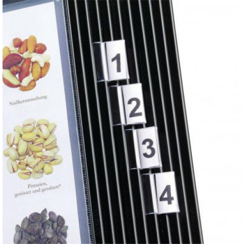 Q-CONNECT tabs pour système de présentation 25 mm couleurs assorties 10 pièces