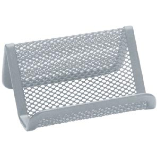 Q-CONNECT Portes-cartes de visite 11 x 7,5 x 5 cm métal argente