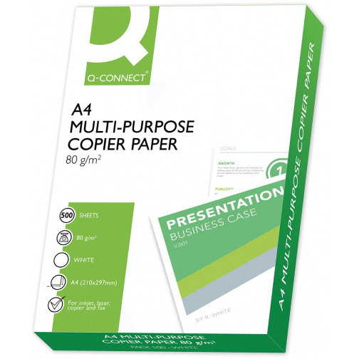 Q-CONNECT papier reprographique, ft A4, 80 g, Palette (200 rames/palette)