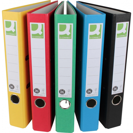 Q-CONNECT classeur, pour ft A4,en Recycolor papier, dos de 5 cm, couleurs assorties