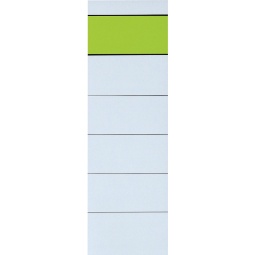 Q-CONNECT étiquettes de dos, autocollants, ft 6 x 19 cm, paquet de 10 pièces