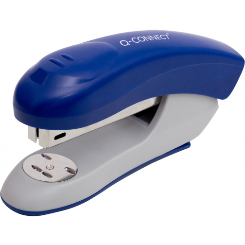 Q-CONNECT agrafeuse, plastique, half strip, 20 feuilles, bleu