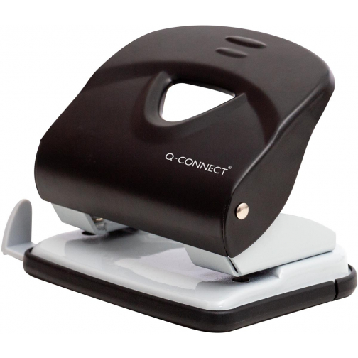 Q-CONNECT Light Duty perforateur, métal, 30 feuilles, noir