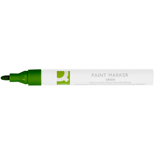 Q-CONNECT marqueur peinture, à base de l'huile, pointe ronde, vert