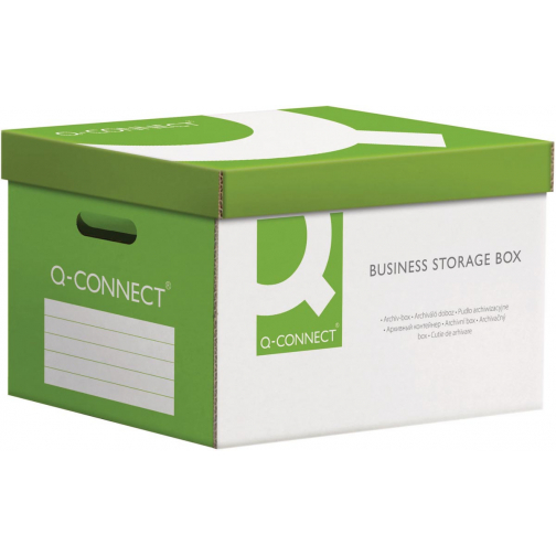 Q-CONNECT conteneur à archives Power, 51,5 x 30,5 x 35 cm ( l x h x p ), vert
