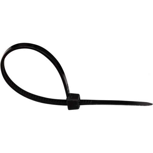 Q-CONNECT serre-câbels, ft 100 x 2,5 mm, paquet de 100 pièces, noir