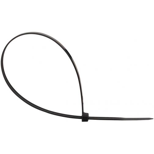 Q-CONNECT serre-câbels, ft 300 x 4,8 mm, paquet de 100 pièces, noir