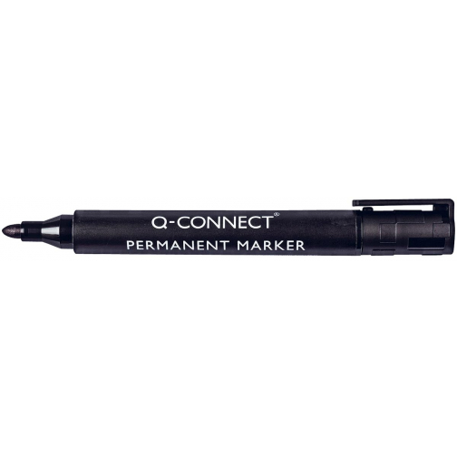 Q-CONNECT marqueur permanent, 2-3 mm, pointe ronde, noir