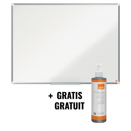 ACTION NOBO: 1 x tableau blanc magnétique 120x90 (réf. 1915156) + GRATUIT 1 x nettoyant (réf.1915708)
