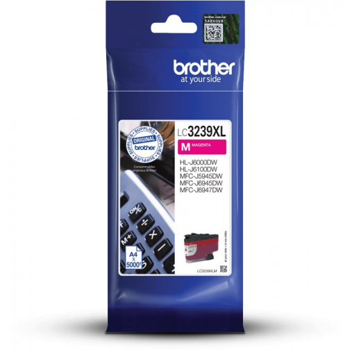 Brother cartouche d'encre, 5.000 pages, OEM LC-3239XLM, magenta