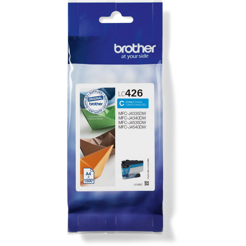 Brother cartouche d'encre, 1.500 pages, OEM LC-426C, cyan