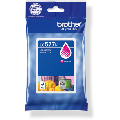 Brother cartouche d"encre, 900 pages, OEM LC-527M, magenta