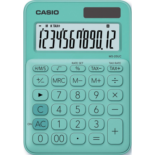 Casio calculatrice de bureau MS-20UC, vert