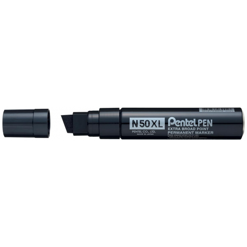 Pentel marqueur permanent Pen N50, pointe large, noir