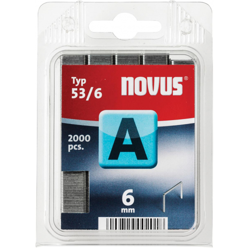 Novus agrafes A53/6, boîte de 2000 agrafes