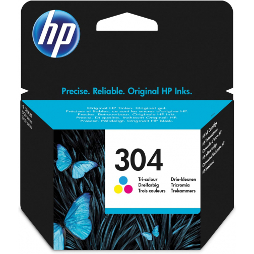 HP cartouche d'encre 304, 100 pages, OEM N9K05AE, 3 couleurs