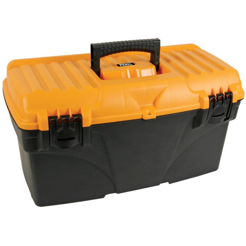 Perel boîte à outils, ft 43,2 x 25 x 23,8 cm, livré vide, noir/jaune