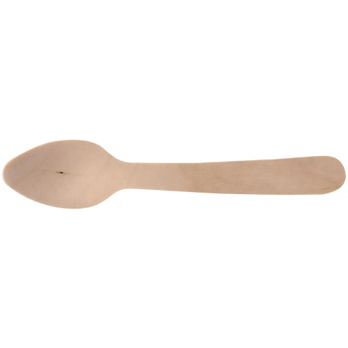 Cuillère Pure, en bois, 11 cm, paquet de 250 pièces