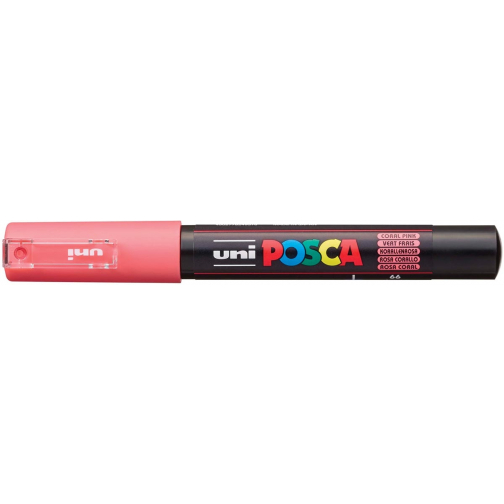 Uni POSCA marqueur peinture, PC-1MC, 0,7 mm, rouge corail